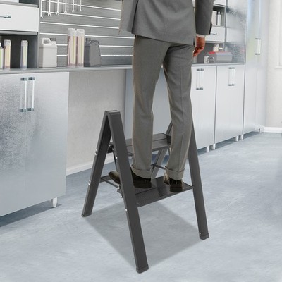 Folding Step Ladder Stool Multi-Purpose Aluminium Alloy Folding Heavy Duty