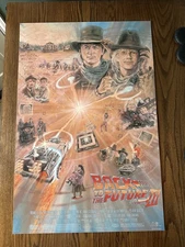 Back to the Future III Mondo 24x36 Poster Gustavo Barroni Limited Screen Print