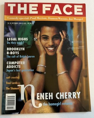 THE FACE MAGAZINE Vol.2 #49 October 1992 Neneh Cherry cover
