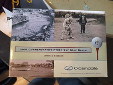 2001 Commemorative Ryder Cup Golf Balls New In Box Limited Edition Oldsmobile