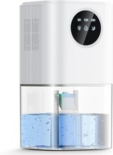 Dehumidifier for Bedroom Quiet & Portable for Drying Clothes Wardrobe B221 White