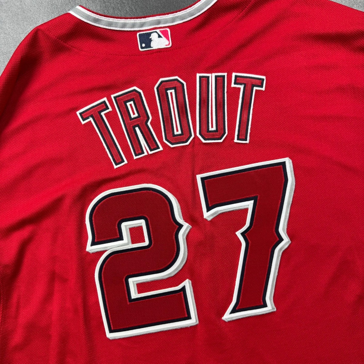 100% Authentic Mike Trout Vintage Majestic Los Angeles Angels
