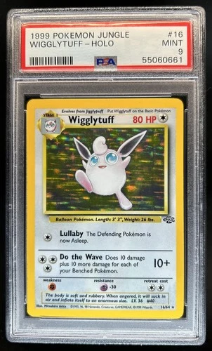 1999 Pokemon Jungle Wigglytuff Holo #16/64 PSA 9