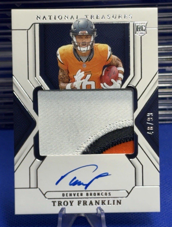 2024 National Treasures - Rookie Patch Autographs RPA Troy Franklin  /99 READ
