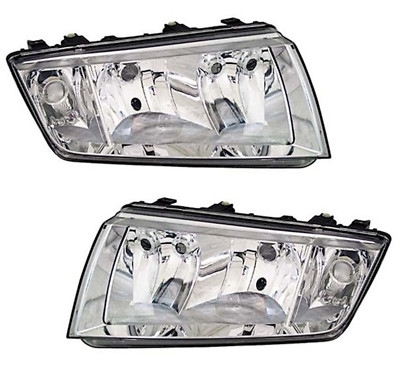 Scheinwerfer Set für Skoda Fabia 1 6Y 1999-2008 Chrom H3 H7 LWR