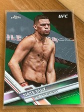 2017 Topps Chrome Green Nate Diaz 50/99 #55 (A283)
