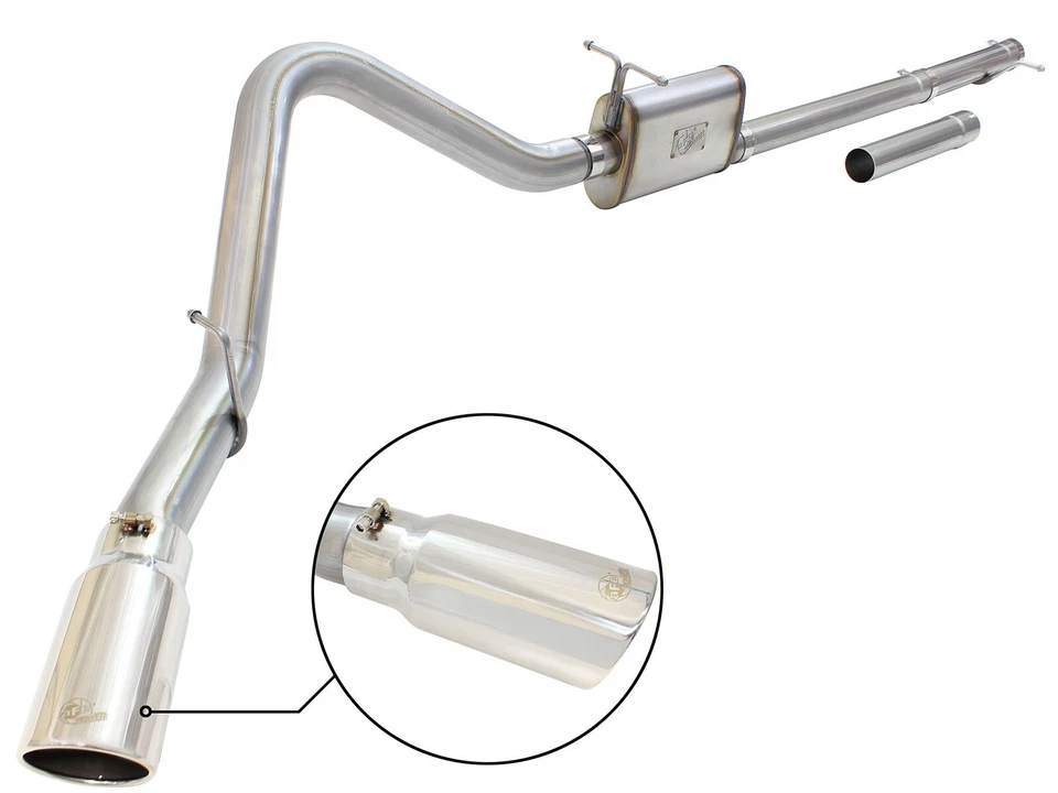 aFe 49-43076-P MACH Catback Exhaust for 99-04 Ford F250/F350 Super Duty 5.4/6.8L Foto 2 de 4