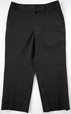J. JILL Genuine Fit Below Waist Stretch Womens Black Pants Size 8 Small