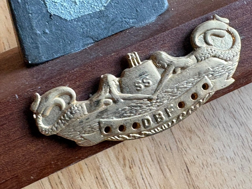 Vintage Submarine Model DBF US Navy 12” Length Submarine on wood base ...