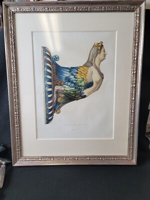 Bernard Palissy French Lithograph 1862 Porte Lumiere Syrene Musee Du Louvre