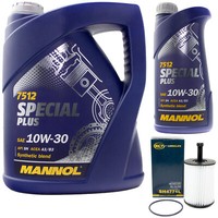 MotoröL Set Mannol 10W-30 Special Plus 6 Liter + ÖLfilter FüR Audi TT VW Golf IV