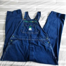 Liberty Bib Blue Denim Carpenter Overalls Size 40x30 Made In USA