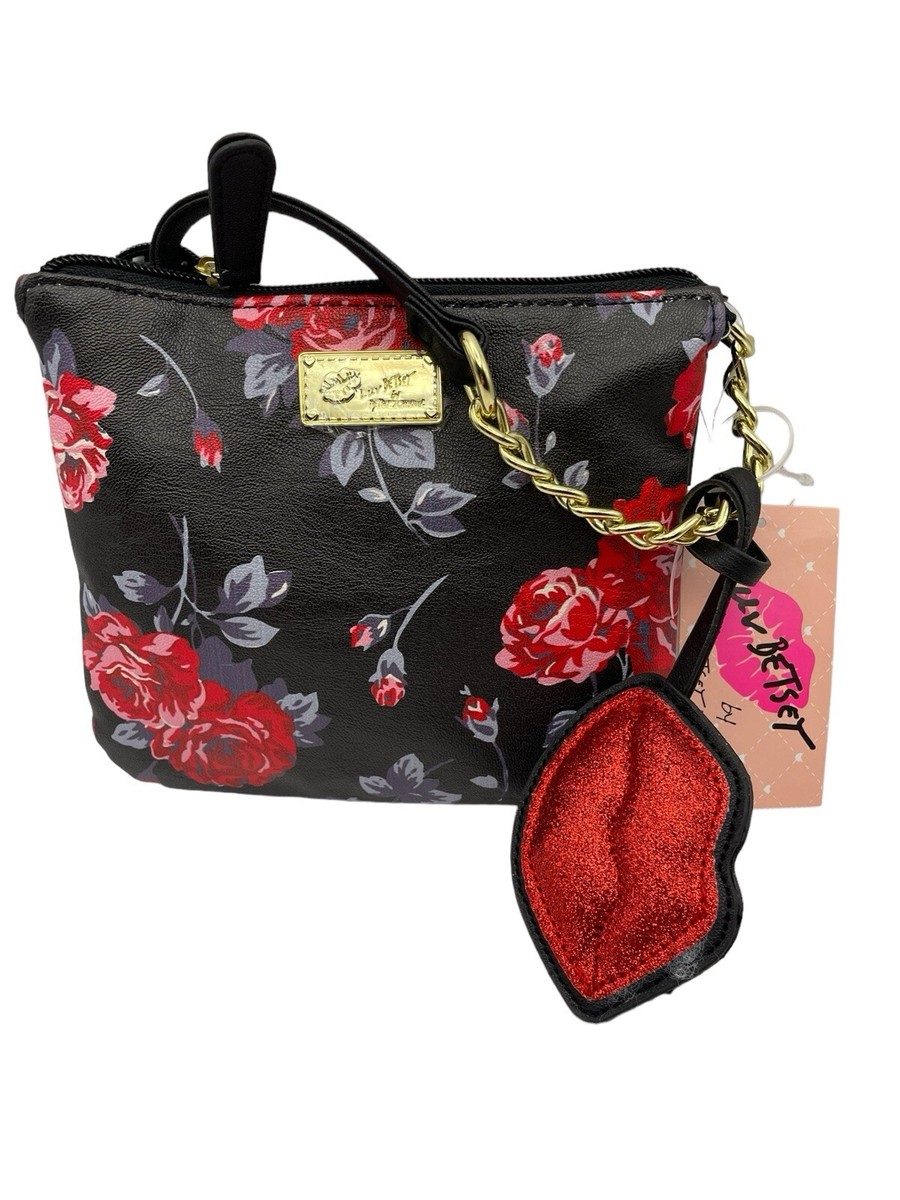 【Betsey Johnson】Bow Down Clutch Pink Flower BOW DOWN high-quality CLUTCH PINK FLOWER Bow