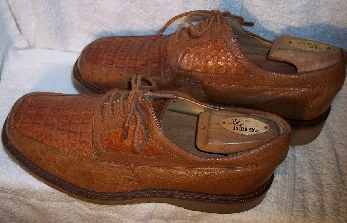 Zapatos de cinco pieles Cuadra talla 9 caim n avestruz lagarto raya piel de cier