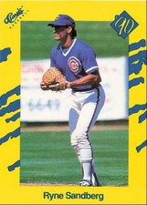 1990 Classic Yellow Ryne Sandberg Chicago Cubs #T86