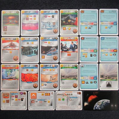 UK Terraforming Mars Brettspiel x20 Turmoil Kickstarter Promo Karten Set FryxGames