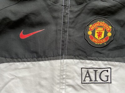 MANCHESTER UNITED 2009 2010 FOOTBALL SOCCER TRACK TOP JACKET NIKE