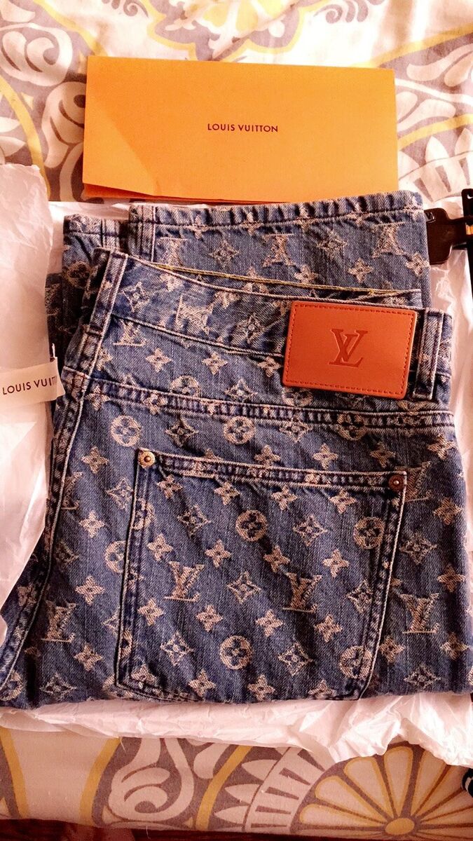 LOUIS VUITTON SUPREME JACQUARD DENIM TRUCKER JACKET MONOGRAM