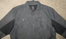 Wrangler ATG Shirt Mixed Material Button Down Long Sleeve NEW! Black Vented XL
