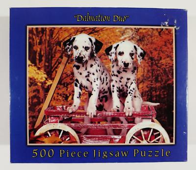 E&L CORPORATION 500 PIECE JIGSAW PUZZLE DALMATION DUO DOGS