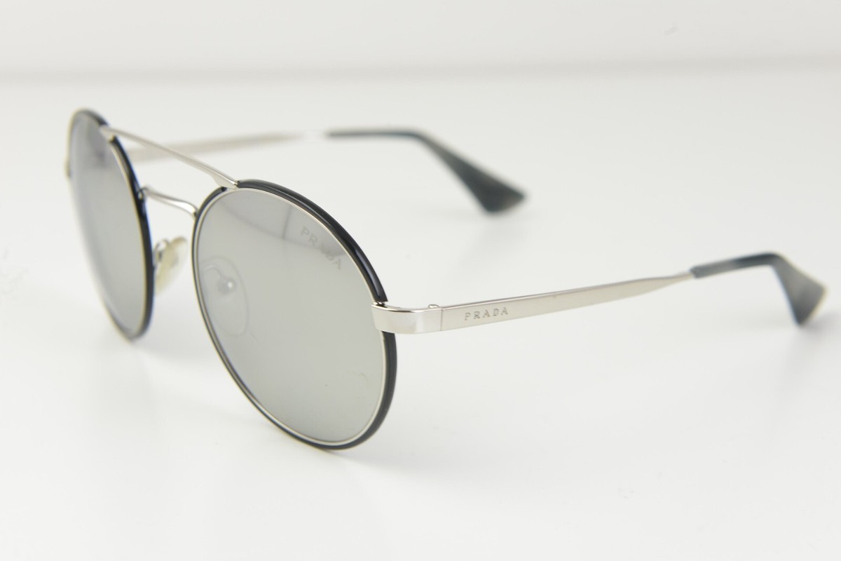 PRADA プラダ SPR51S ダブルブリッジ ラウンド サングラス グレー PRADA プラダ SPR51S ダブルブリッジ ラウンド サングラス グレー