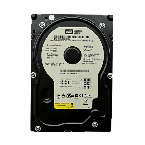 Original WD 80GB WD800BB 7200RPM ATA/100 IDE PATA Desktop 3.5" HDD Hard Drive - Picture 3 of 7