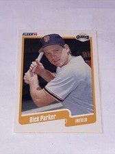1990 Fleer Update Box Set Rick Parker #U-63 Rookie RC