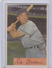 1954 Bowman Baseball Card #11 Sid Gordon Pittsburgh Pirates - Ex