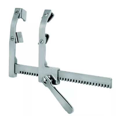 MORSE Sternal Retractor, Adult 8'' Spread, Curved Arms, with 4 Blades CE