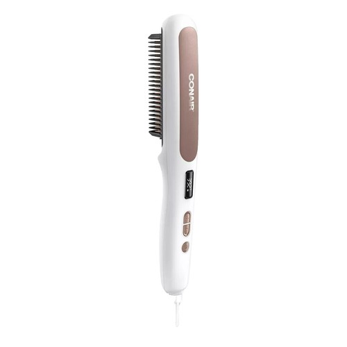 ✅FoxyBae Black Rose Gold Hair Straightening Brush Model KS301 Temp Frizz Control Foxybae Rose Gold Anti-Frizz, Volumizing, Detangler Blowout  main image 2