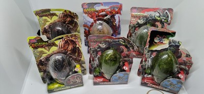 6x Plasma Dragons Mega Bloks Boulder / Brimer / Crymson