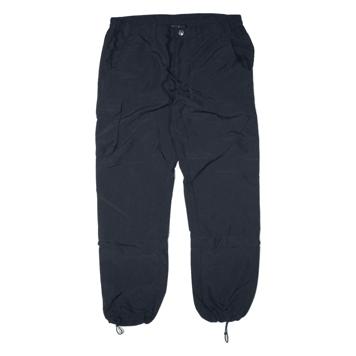 CRIVIT Outdoor Detachable Hem Mens Trousers Black Relaxed Tapered