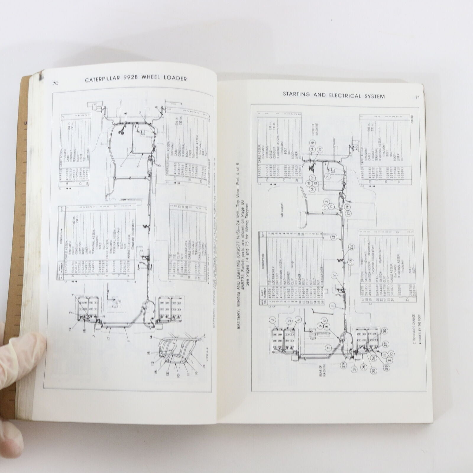 992b Wheel Loader Caterpillar CAT Parts Book 25k1170up UEG0805s Aug