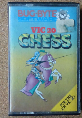 Vintage 1980s Commodore Vic 20 - Chess - Bug-Byte Software - Cassette - 16k