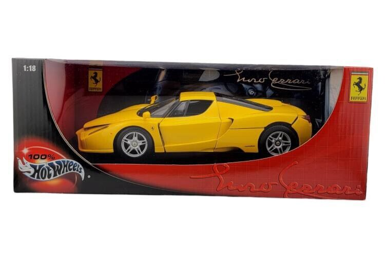Ferrari Enzo Hot Wheels 1/18 Jaune - Édition Limitée 25 Ans Club Ferrari Germany - Rare