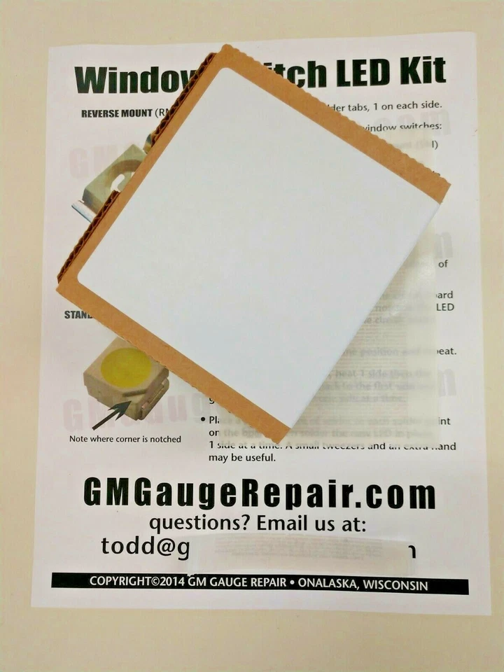 Kit de actualización de iluminación LED verde para tus interruptores de ventana GM 2003-06 camioneta y SUV Foto 2 de 4