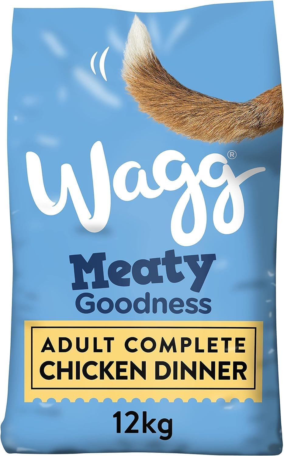 Wagg - Complete Dry Adult Dog Food - Chicken Dinner - Meaty Goodness - 12kg