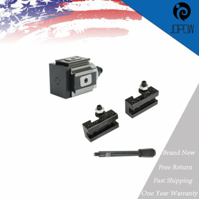 250-100 Set Piston Type Quick Change Tool Post Holder For Lathe 6- 12'' 3Pcs AXA