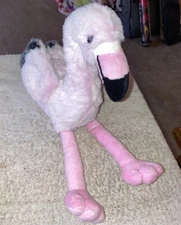 Dollibu Pink Plush Flamingo Bird 8" Seated  w/ Tag