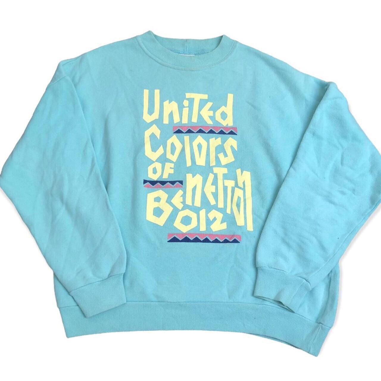 Benetton Sweatshirt Men’s XL Vintage 90s Pullover Jumper Retro