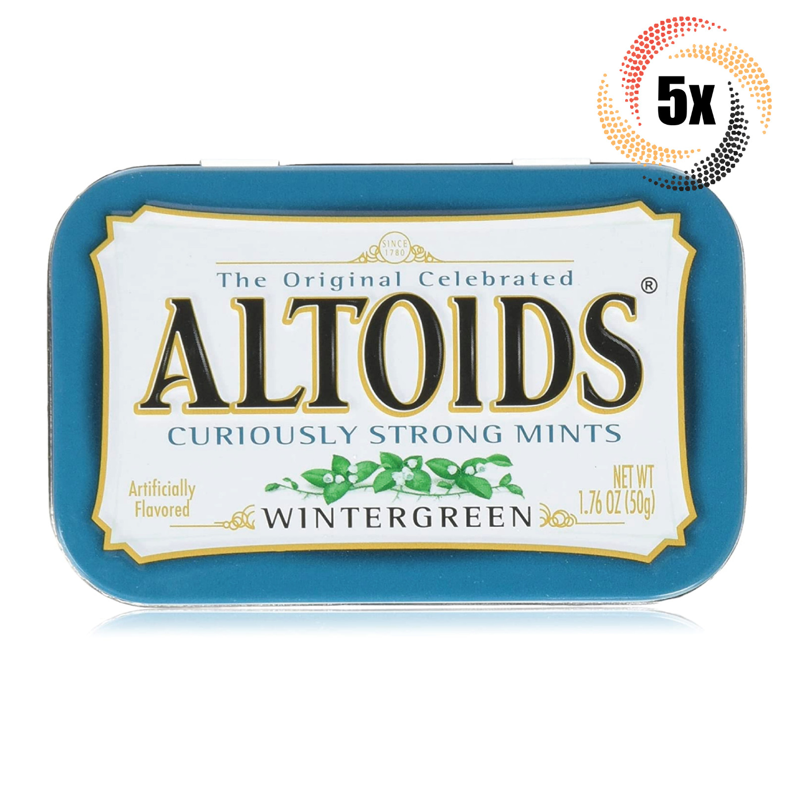5 баночек Altoids со вкусом грушанки и мятных конфет 72 монетных двора в банке Быстрая доставка 4690₽