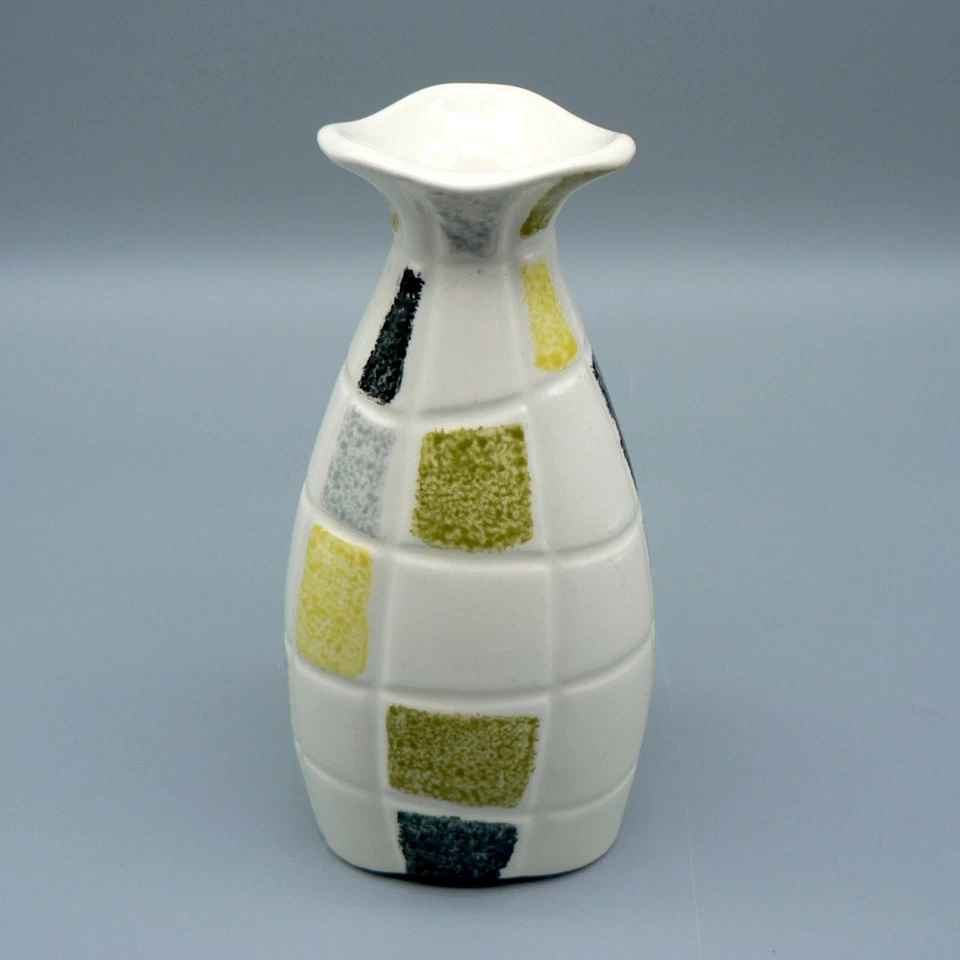 MIDWINTER POTTERY MOSAIC 5” BUD VASE JESSIE TAIT #291 MID-CENTURY MODERN PERFECT - Image 2 of 4