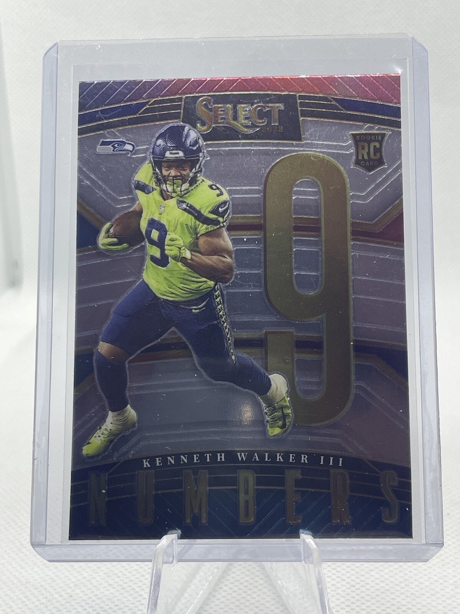 2022 Select Football Kenneth Walker III RC Select Numbers No. SN