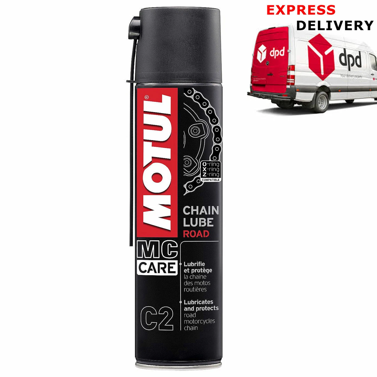 MOTUL C2 Motorcycle Motorbike Chain Lube Lubrication Road 400ml