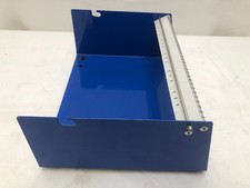 Uline Blue Metal Tabletop Desktop Bench Thermal Label Dispenser Frame Only