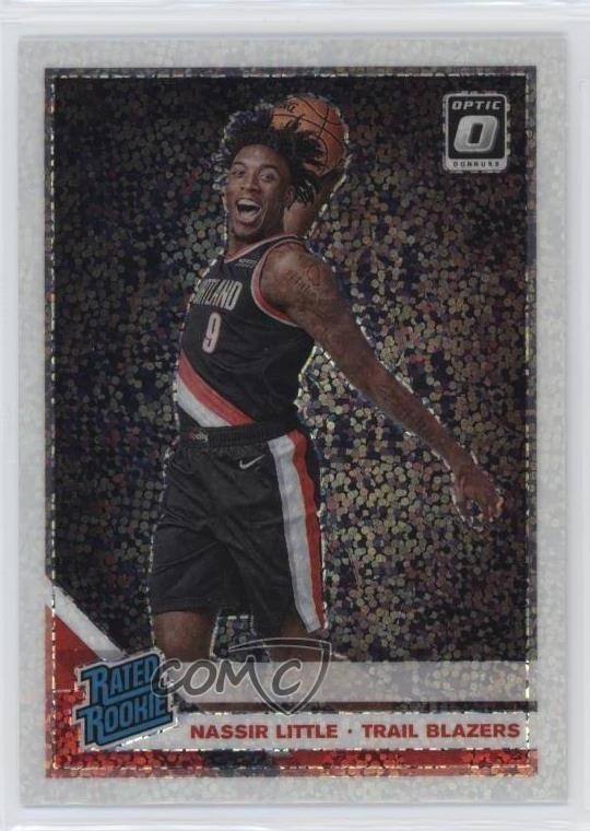 2019 Panini Donruss Optic Rated White Sparkle Prizm Nassir Little #154 Rookie RC