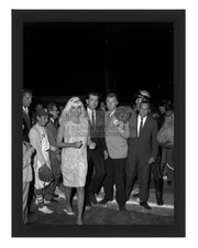 JAYNE MANSFIELD FIRST PITCH KEY WEST BASEBALL 1966 8X10 FRAMED PHOTO