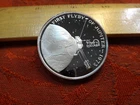 First Flyby of Jupiter 1973 1 Oz .999 Silver Bullion Round - No Reserve