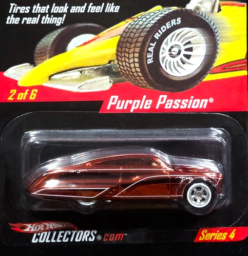 Hot Wheels Purple Passion RLC Real Riders Red Line Club Car HWC 02898/11000 Red