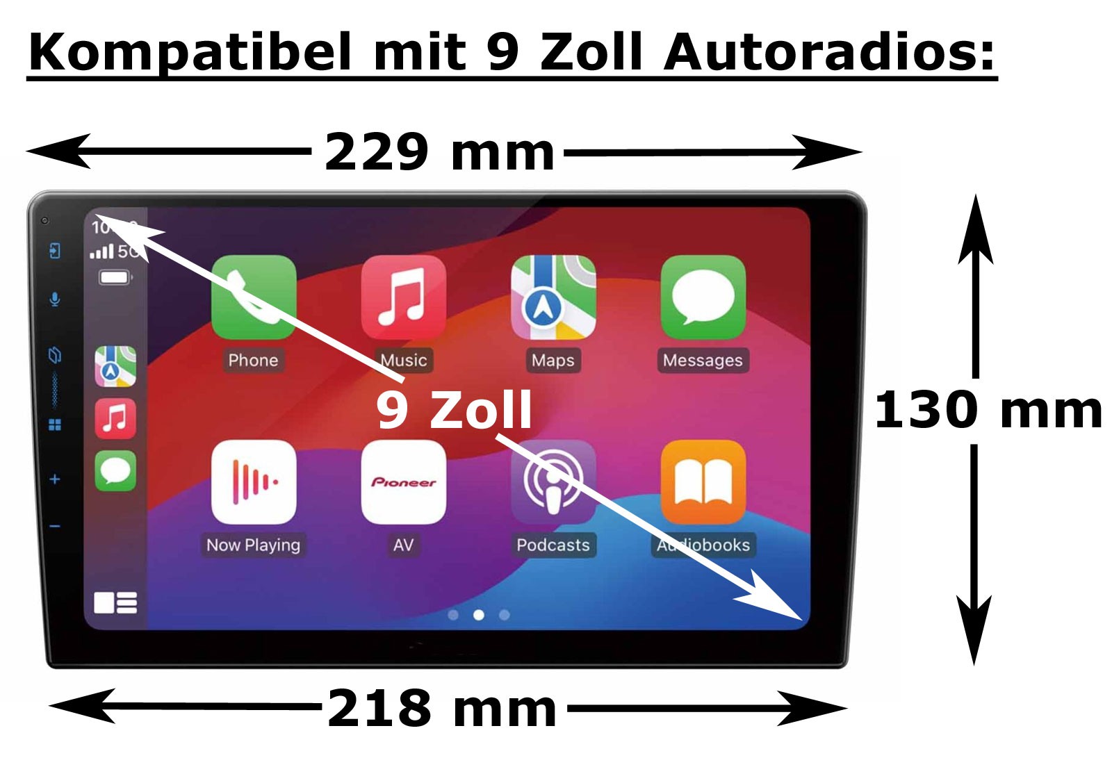 Telaio di montaggio per autoradio 9 pollici per Porsche Cayenne 9PA/955 02/2007-02/2010 sc foto 4